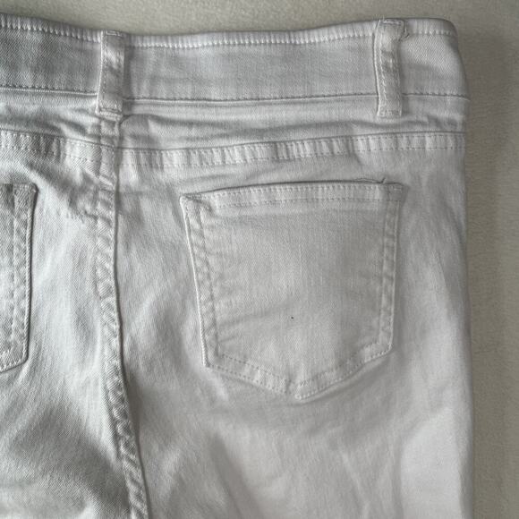 RAFAELLA Weekend White Skinny Denim Jeans Slim Lift Trim Comfort Size 4 - Picture 4 of 6